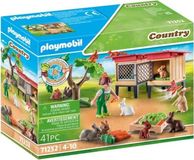 PLAYMOBIL: Enfant avec clapier, animaux de la ferme, 41 pièces, à partir de 5 ans, multicolore