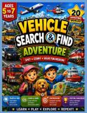 Vehicle Libri GmbH Vehicle Search & Find Adventure: Hidden Vehicles, Counting Games & Fun Missions in 20 Exciting Worlds for Kids Ages 5-7