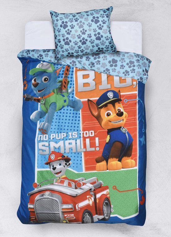 PAW Patrol No job is too Big - Dekbedovertrek - 140x200 - Multi