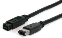StarTech.com FireWire/IEEE 1394b Cable - 1.8m - 9-6 Pin - Black