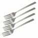Bellatio design Gebaksvorkjes - 4x stuks - zilverkleurig - RVS - taartvorkjes - 15 cm