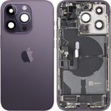 Apple Coque Batterie iPhone 14 Pro, Avec Châssis Central, Pièces Complètes, Violet (Deep Purple), Échange Premium