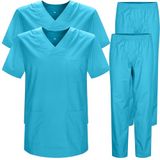 MISEMIYA - Set van 2 stuks – CASACA Y PANTALÓN SANITARIOS UNISEX UNIFORMES SANITARIOS MEDICOS