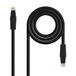 Monkey Ladder RJ45 LSZH Cat.6A UTP Ethernet-netwerkkabel, AWG24, 100% koper, halogeenvrij, zwart, 1 m slang