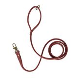 Peluvio Regent Laisse pour Chien en Cuir Bovin Véritable 1,7 m, Mousqueton de Sécurité, Coutures Renforcées, Anti-Torsion, Résistante à l’Usure, Petit et Moyen Chien (S, 1,5 cm Largeur, Marron)