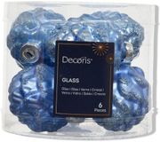 Decoris Dennenappel glas d2,5h6 cm vijg 12 st
