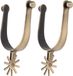 Shenzhen Haorui Industrial Technology Co., Ltd. Spurs antiques en zinc alloy - spurs pour hommes 41x3 pouce pour bottes - spurs western de cowboy avec équipement - entraînement équestre et compétition - or