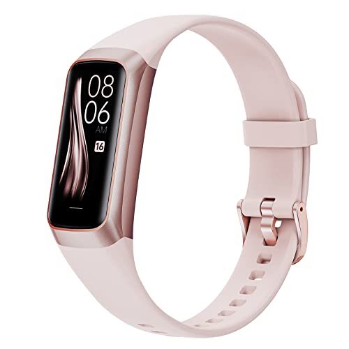 BIEWO Smart Watch, 1,1 '' 126 (R.G.B)* 294 Resolutie Scherm met Bloedzuurstof, Hartslag, Slaapmonitor, 25 Professionele Sporten, Smart Horloge voor Mannen en Vrouwen voor Android iOS, roze