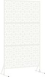 vidaXL Privacyscherm 100 x 50 x 180 cm Wit