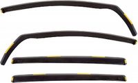Heko Zijwindschermen Skoda Fabia 5-drs 2014 - (incl. Combi) V + A ramen Smoke Zwart