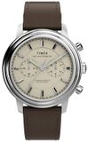 Timex Waterbury Metropolitan TW2Y23500 Horloge - Leer - Bruin - Ø 41 mm