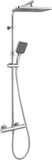 kielle Vega Doucheset met thermostaat, 30x20 cm, 3jet, chroom