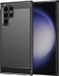 Techsuit Hoesje geschikt voor Samsung Galaxy S23 Ultra - Carbon Silicone Back Cover - Zwart