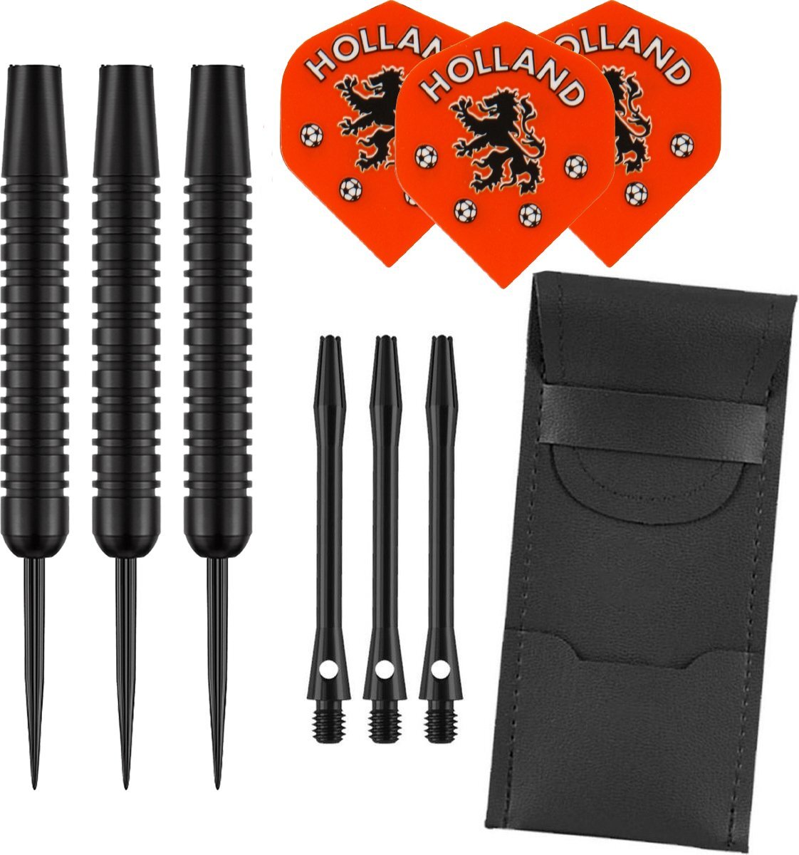 Dragon Darts Black - dartpijlen - Holland - dart shafts - dart flights - 23 gram - dartspijlen