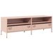 vidaXL Meuble TV - 135x39x43,5 cm - Acier - Rose