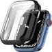 Strap-it TPU Hoes voor bescherming - Geschikt voor Apple Watch 41 mm hoes - Hoesje geschikt voor Apple Watch 7/8 hoes - Noir