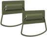 vidaXL Kast Handvatten 2 st Olijf Groen 85 x 45 mm Metaal