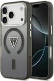 Guess IML Gradient Triangle Logo MagSafe Hoesje voor iPhone 17 Pro Zwart