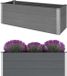 vidaXL - Jardinière - surélevée - 150x50x54 cm - HKC - gris