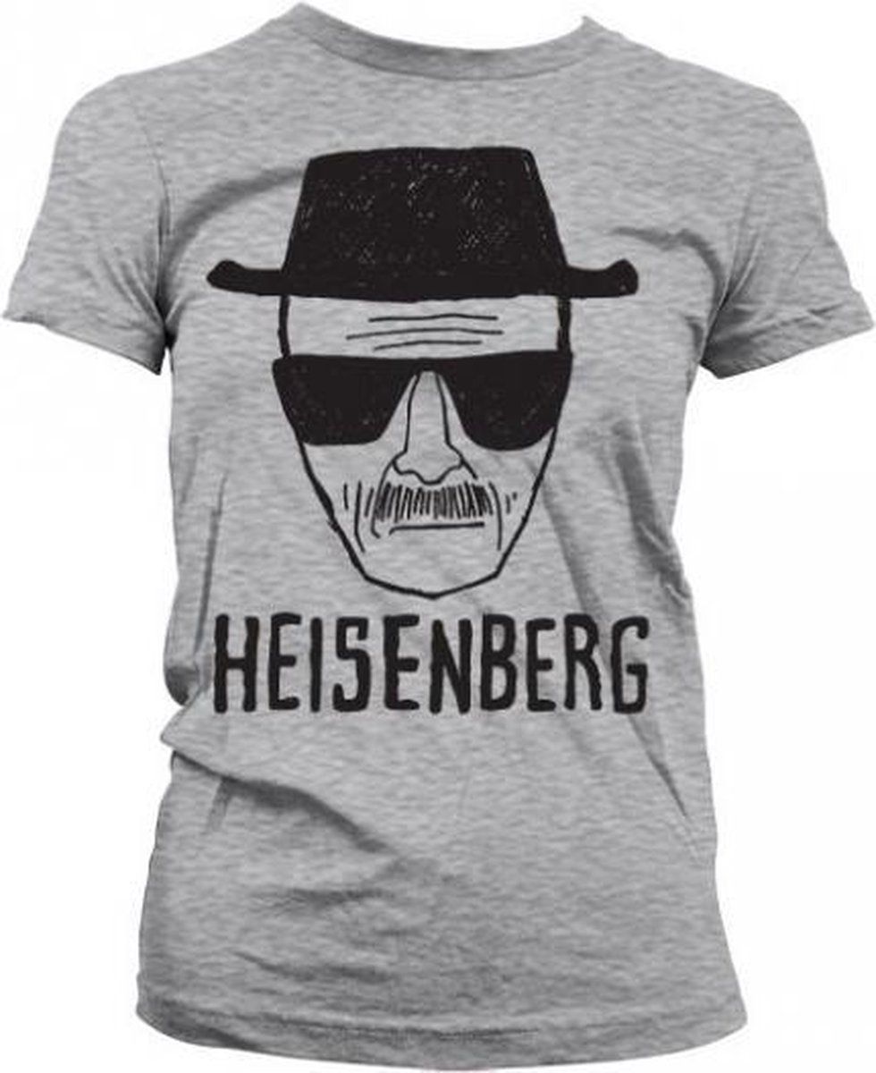 Breaking Bad Heisenberg T-shirt Dames Grijs 2XL - Katoen