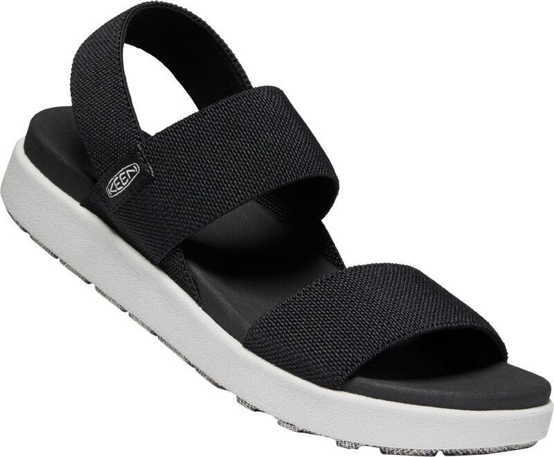 Keen Elle Backstrap Sandalen Dames - Zwart/Wit - Maat 37