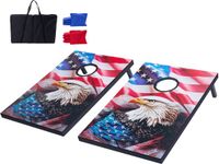 VEVOR Cornhole Set Houten Spelbord met 8 Zitzakken Draagtas Achtertuin
