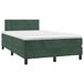 Maison Exclusive - Sommier à lattes de lit avec matelas vert foncé 120x190 cm