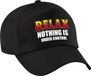 Bellatio Decorations Relax nothing is under control pet noir pour femmes et hommes - casquette de baseball crisis - casquettes pour personnel soignant