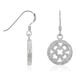 Orphelia Damesoorbellen 925 sterling zilver gerhodineerd gematteerd zirkonia wit ZO-5251