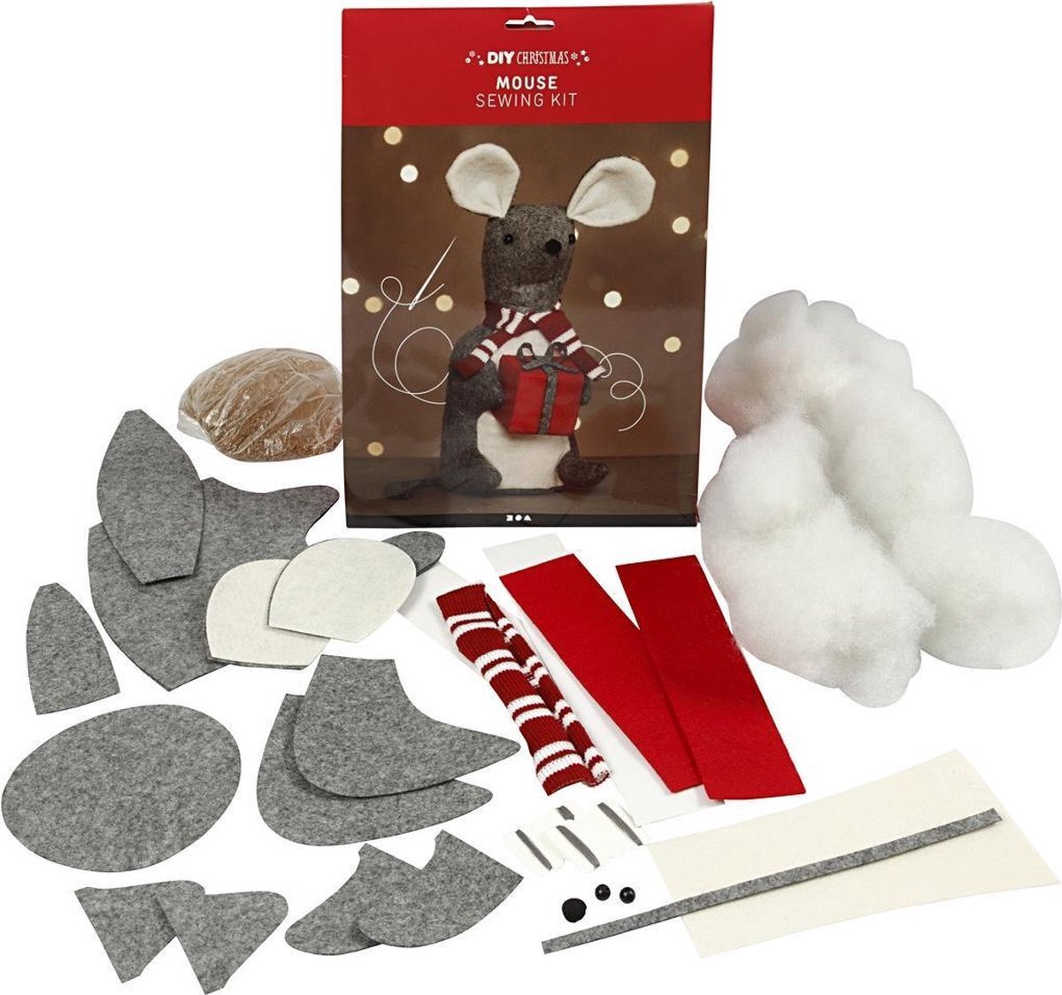 Creative DIY Kit Kerst Muis 30 cm