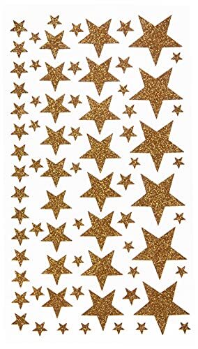 Artemio Stars Stickers, Papier, Goud, 14 x 0,2 x 28 cm