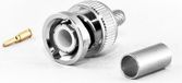 BNC BNC-connector, krimpklem voor HDF200-kabel, coaxiale connector