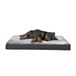 Amazon Basics Traagschuim matras, groot, voor honden en huisdieren, met afneembare, wasbare hoes, 89 x 56 x 8 cm (l x b x h), grijs