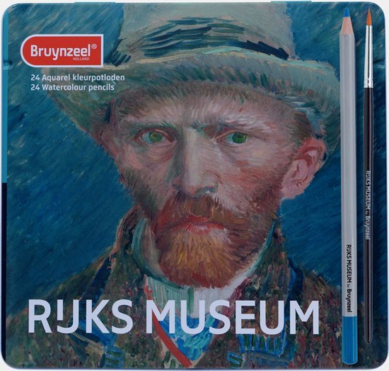 Bruynzeel Kleurpotlood aquarel van gogh 5701 blik à 24 stuks