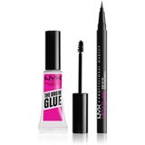 NYX Professional Makeup Eyebrow set Wenkbrauw Mascara en Gels 2 st