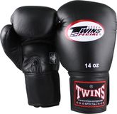 Twins Special Twins Bokshandschoenen Korte Velcro Zwart 16 oz