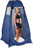 Merkloos Relaxdays pop-up tent - omkleedtent - douchetent - wc-tent - kleedkamer blauw 190x120x120