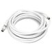 Coaxiale tv-kabel RG6U, 5 m, met stekker-naar-stekkers, inclusief installatieaccessoires, ideaal voor kabel-tv-verbindingen en entertainmentsystemen.