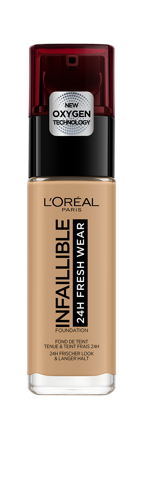 L'Oréal Make-Up Designer Infaillible 24HR Fresh Wear Foundation - 260 Golden Sun - Langhoudende Foundation met SPF 25 - 30 ml