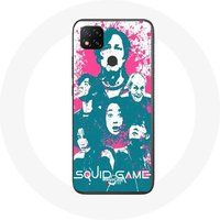 Maniacase Hoesje voor Xiaomi Redmi 9C Inktvis Spel Poster karakters logo