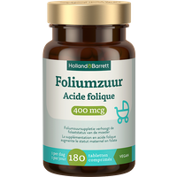 Holland & Barrett Foliumzuur 400mcg - 180 tabletten