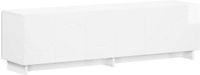 vidaXL Meuble TV 140 x 34,5 x 40 cm Blanc Laqué Bois d'ingénierie
