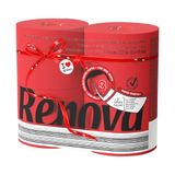 Renova Hygiënisch papier, rood, 5 x 4 rollen
