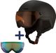 GO-OFF XTREME casque de ski avec 2 visières (bleu-vert et orange) taille L