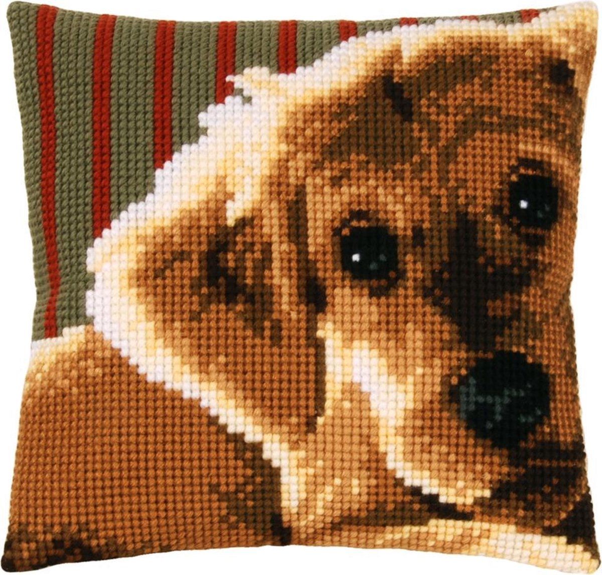 Vervaco Kruissteekkussen kit Lieve pup - PN-0158555