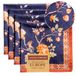 Maison d' Hermine Doek Servetten Set van 4 100% Katoen Dagelijks Herbruikbare Vierkante Servetten Doek Wasbaar, Diner, Feest, Bruiloft Restaurant (Kelim - Infinity, 20" x 20")