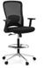 hjh OFFICE Werkstoel / barkruk TOP WORK 44 Zitting stof / rugleuning gaas zwart