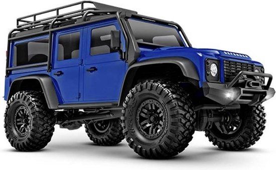 Traxxas TRX-4M LR Defender 4x4 1:18 RC Auto - Blauw - 2.4 GHz - RTR