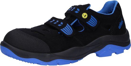 Atlas Veiligheidsschoenen SL 465 XP blauw ESD S1P Unisex Staal Zwart/Blauw Maat 40