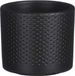 Mica Decorations Era pot rond zwart mat relief h9xd10cm